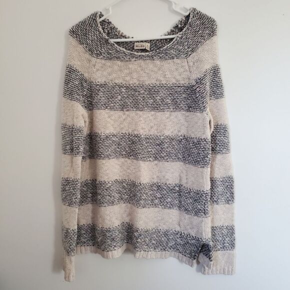Mudd Knit Sweater Wide Stripes Size Large - Picture 1 of 6